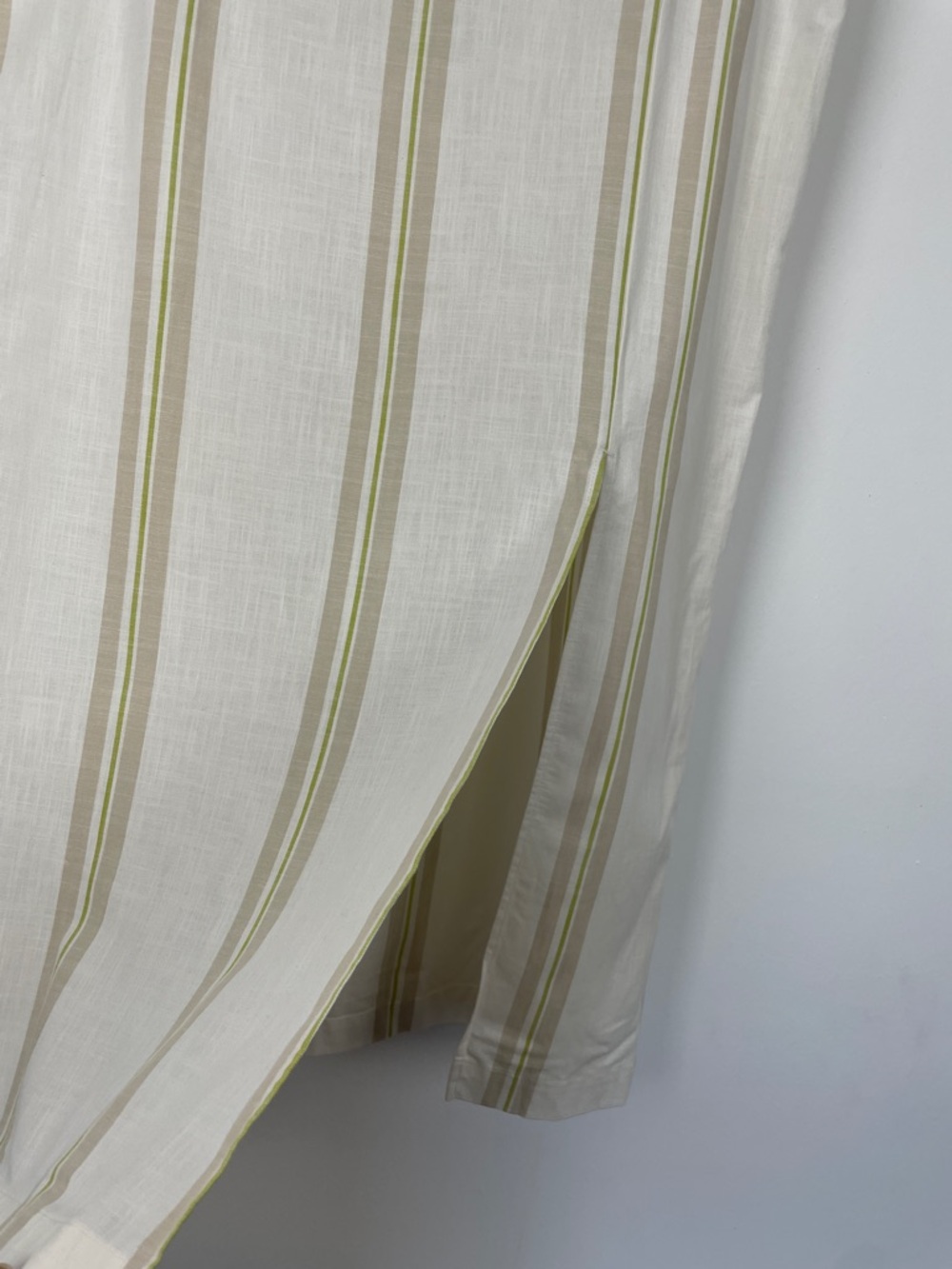 A New Day A Line Slit Front Cream Stripe Maxi Elastic Back Waist Skirt Women XXL - Picture 3 of 8